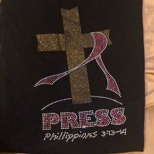 Bedazzled “Press” Graphic tee